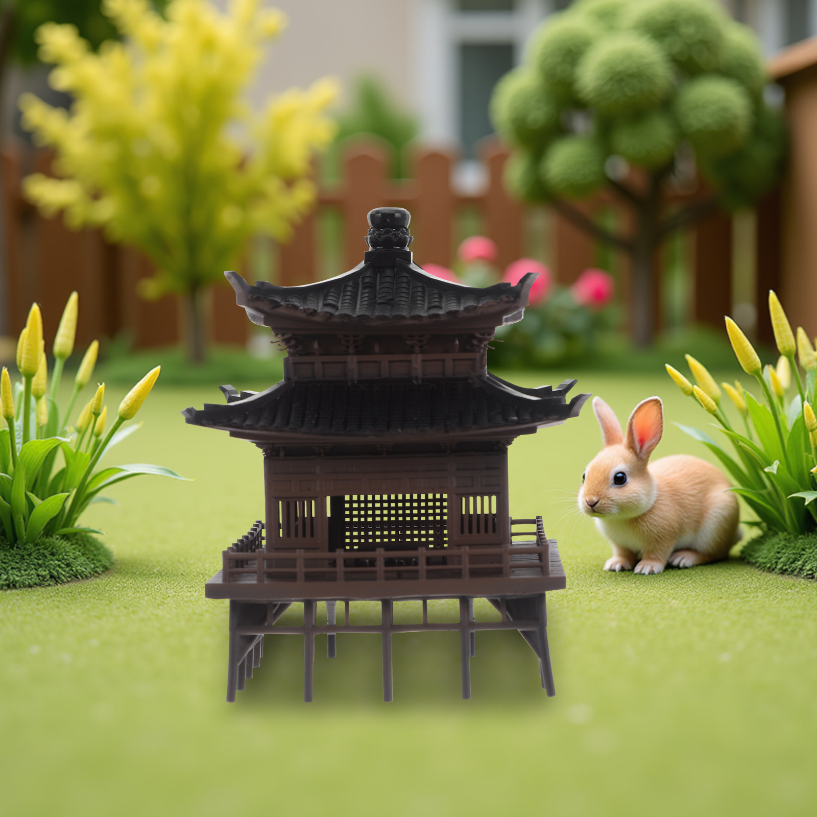 Petit pavillon chinois miniatu - Bonsai Garden Landscape Design avis et prix